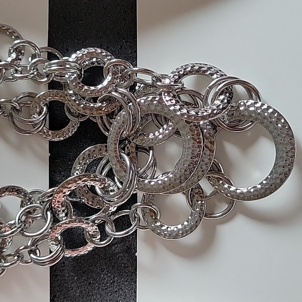 Lia Sophia linkage infinitme necklace 3 strands NIB 35433